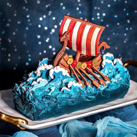 viking birthday cake